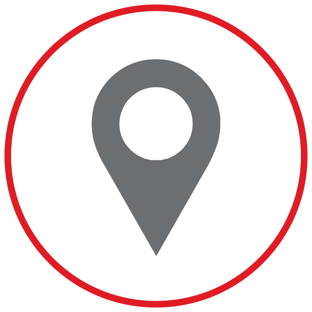 location icon in red circle