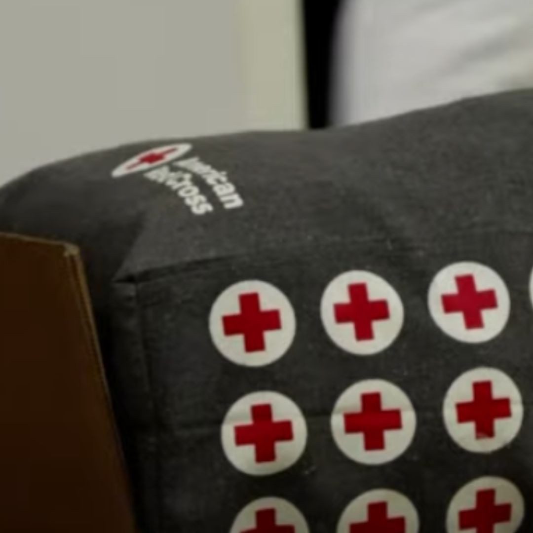 red cross blanket