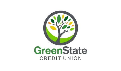 Green state credit union logo.