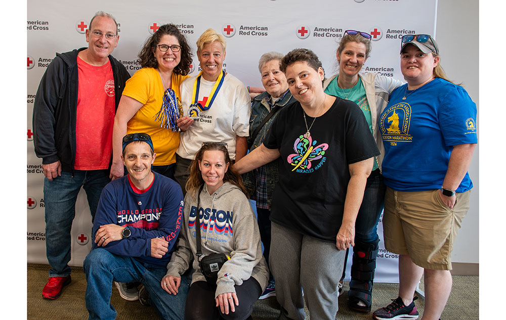 Group picture of marathon runners.