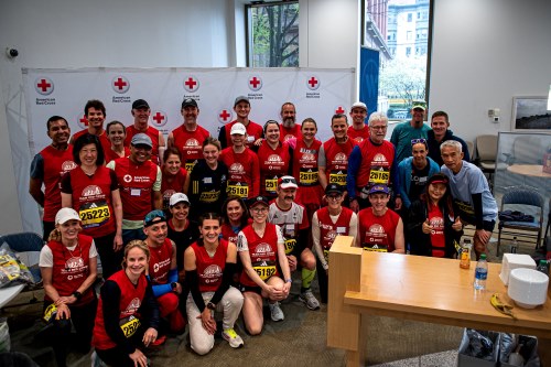 group photo of team red cross.