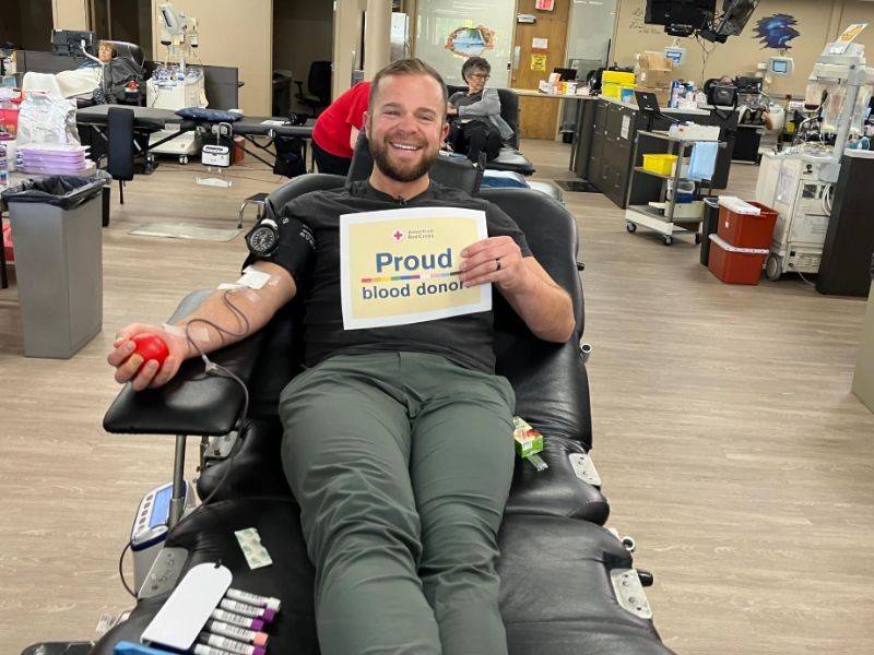 male blood donor