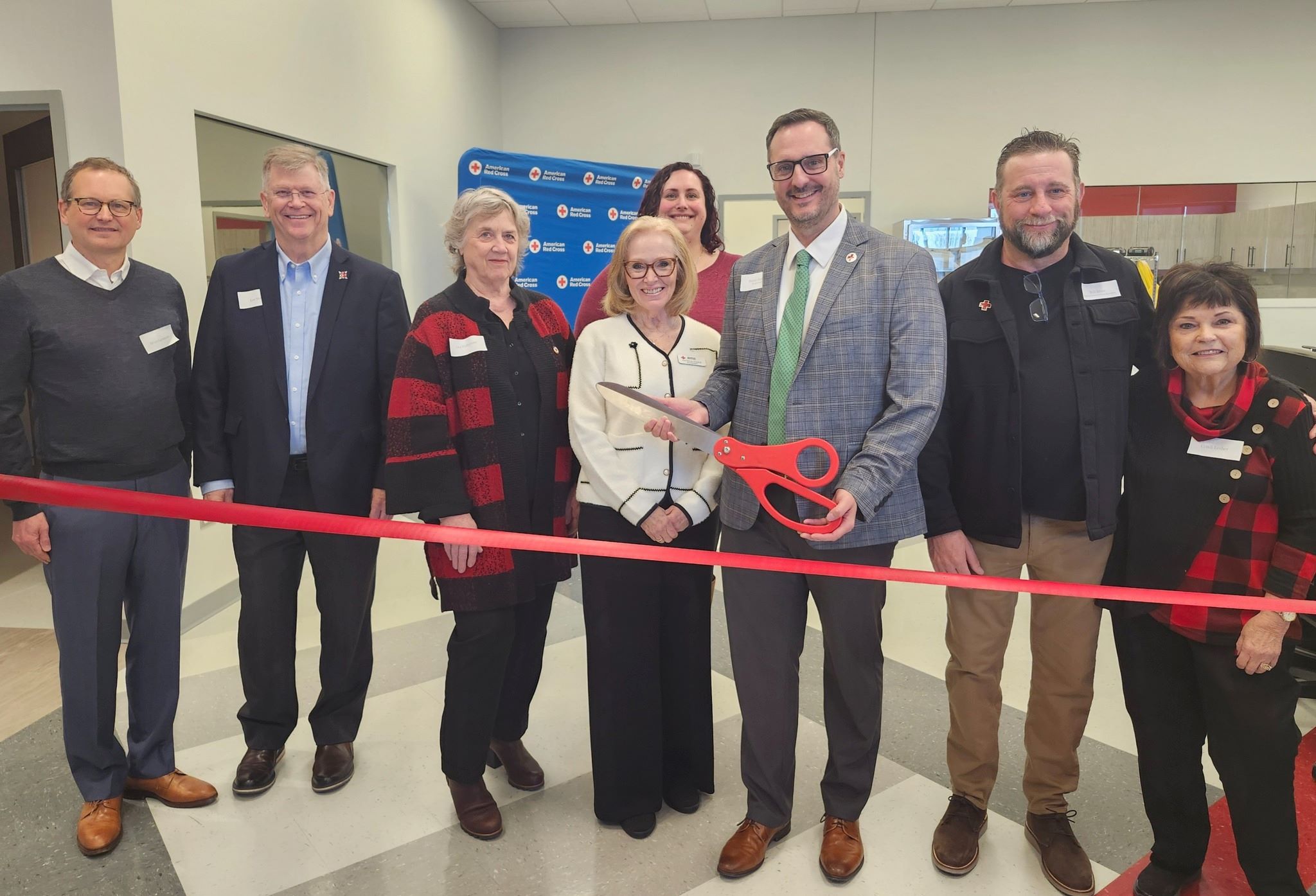 blaine blood donation center ribbon cutting