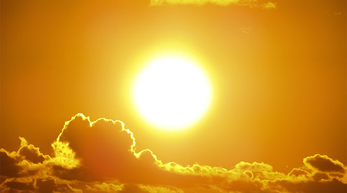 Hot Sun with some clouds