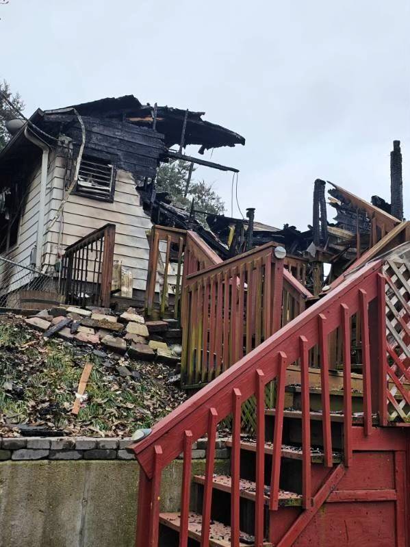 home damaged by fire