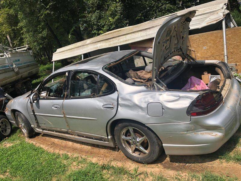 damaged car
