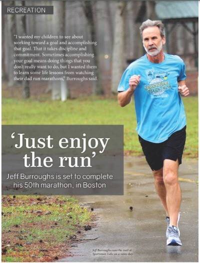 Person jogging.