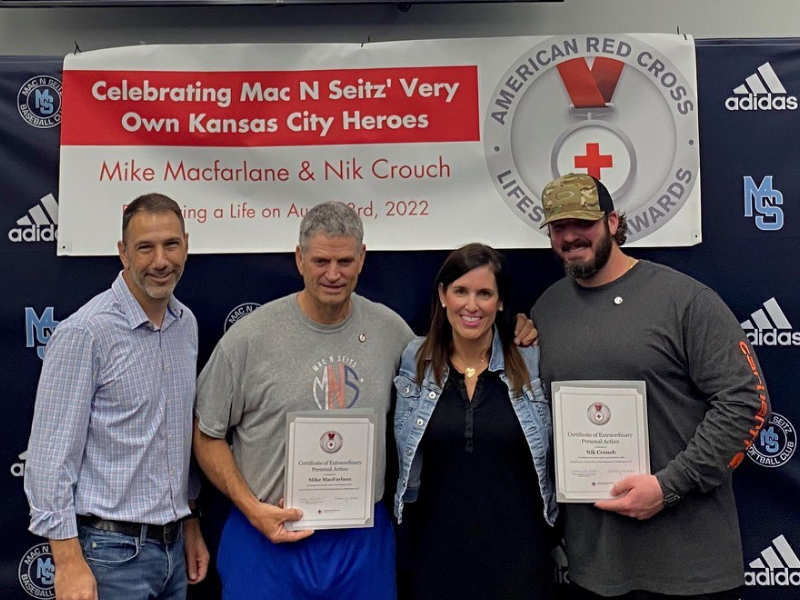macfarlane and crouch receiving honor