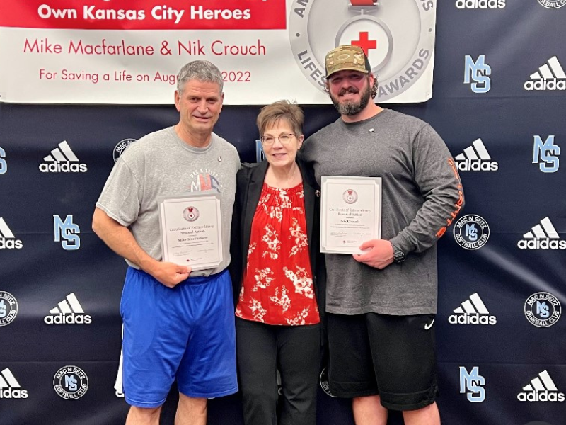 macfarlane and crouch receiving honor