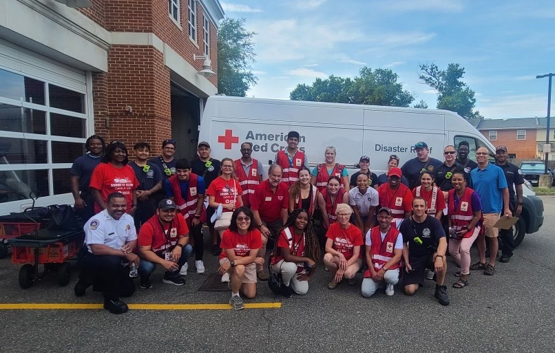 members of a local red cross chapter