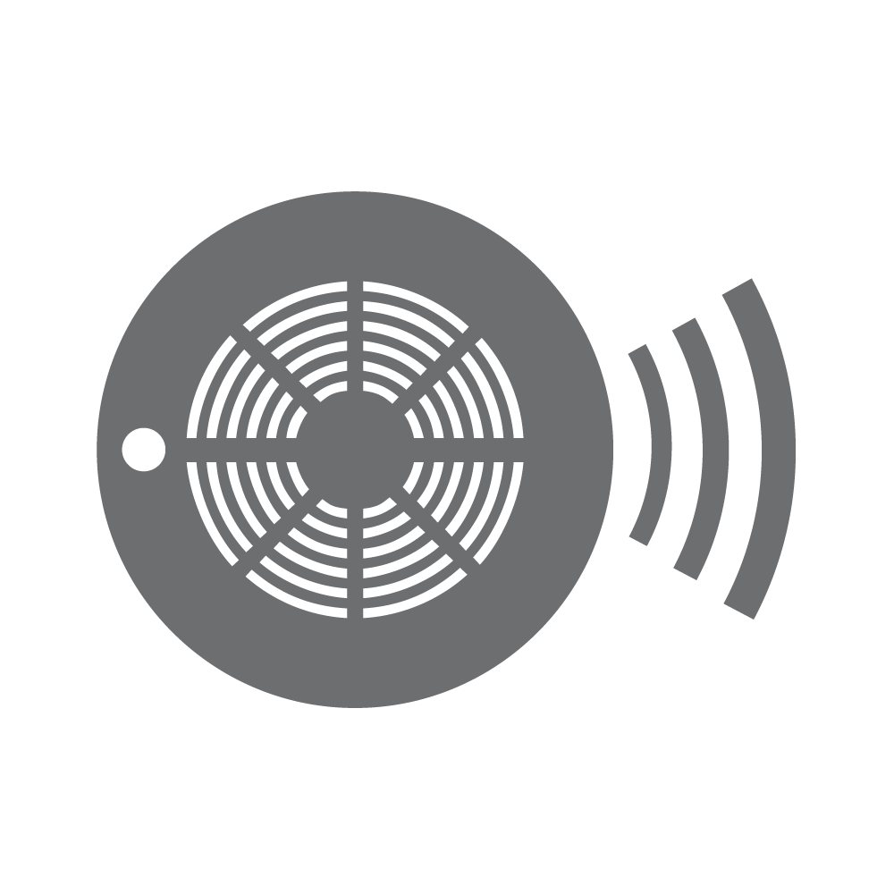 smoke alarm icon.