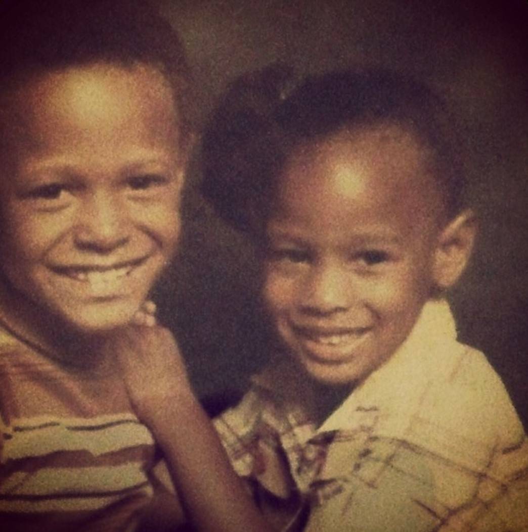 A young Nichole Jordan and her brother Edan.