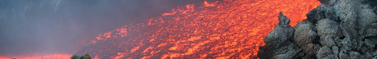 Volcano lava