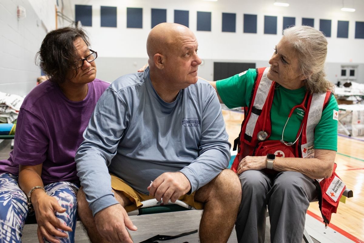 Gerald Tietz retired to Florida a few years ago. When the storm surge from Hurricane Helene flooded his home, he sought refuge at an American Red Cross shelter in Clearwater. 